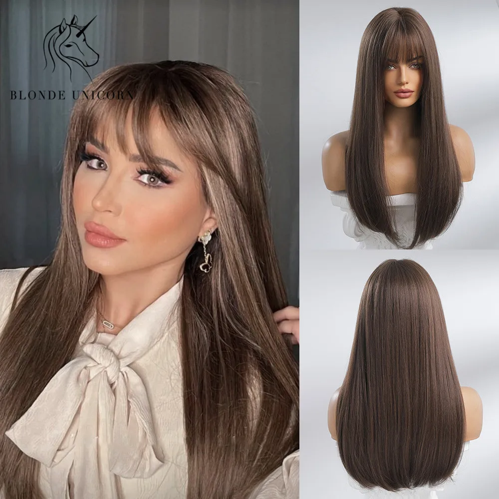 Blonde Unicorn Synthetic Long Straight Brown Black Wig Daily Hair Wigs for Black White Women Heat Resistant Fiber
Blonde Unicorn Synthetic Long Straight Brown Black Wig Daily Hair Wigs for Black White Women Heat Resistant Fiber