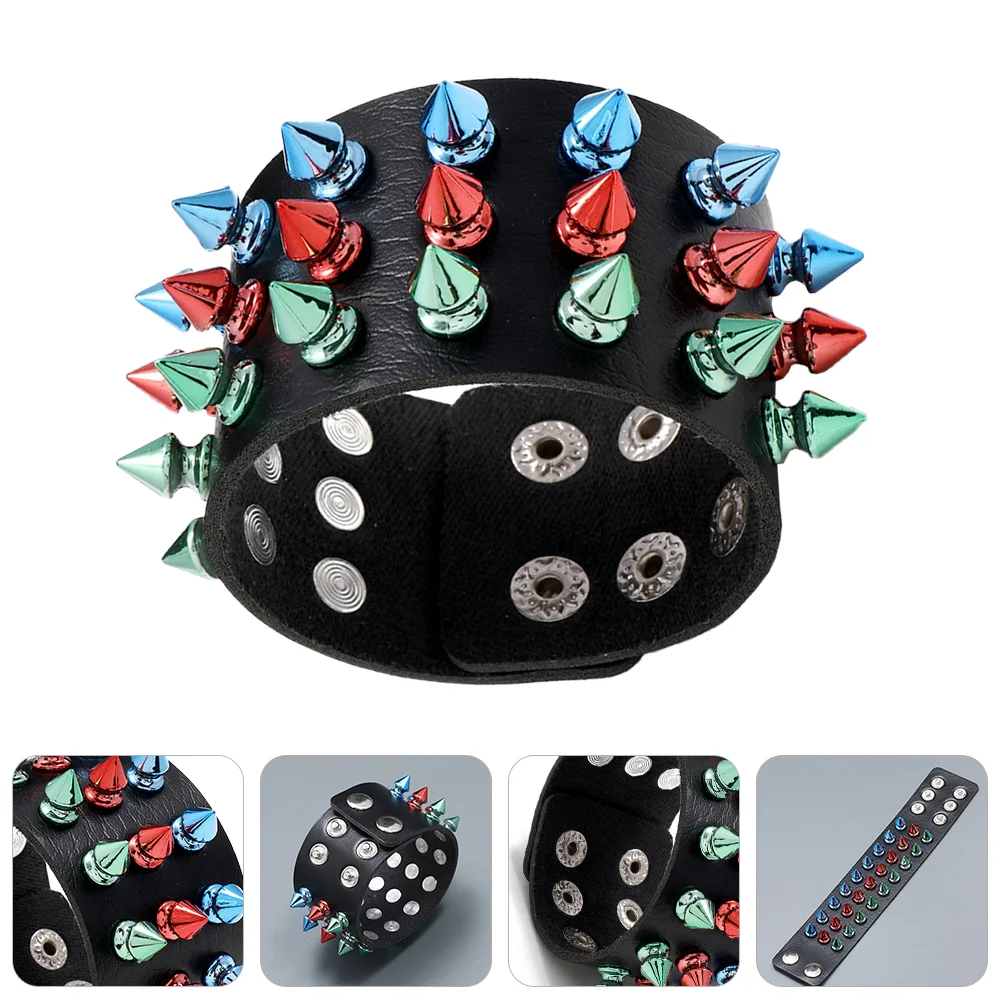 1pc Practical Exquisite Punk Wristband Rivets Wrist Strap Punk Style Bangle Waist Chain
1pc Practical Exquisite Punk Wristband Rivets Wrist Strap Punk Style Bangle Waist Chain