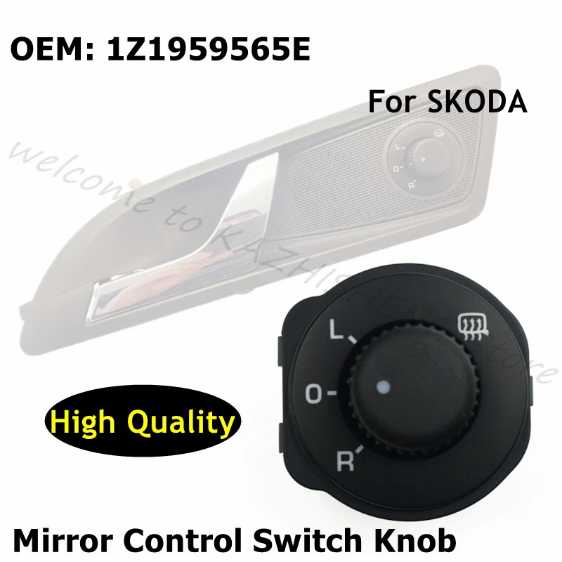 

For SKODA Octavia Yeti Car Accessories Rear Mirror Switch 1Z1959565E Door Wing Mirror Control Switch Knob