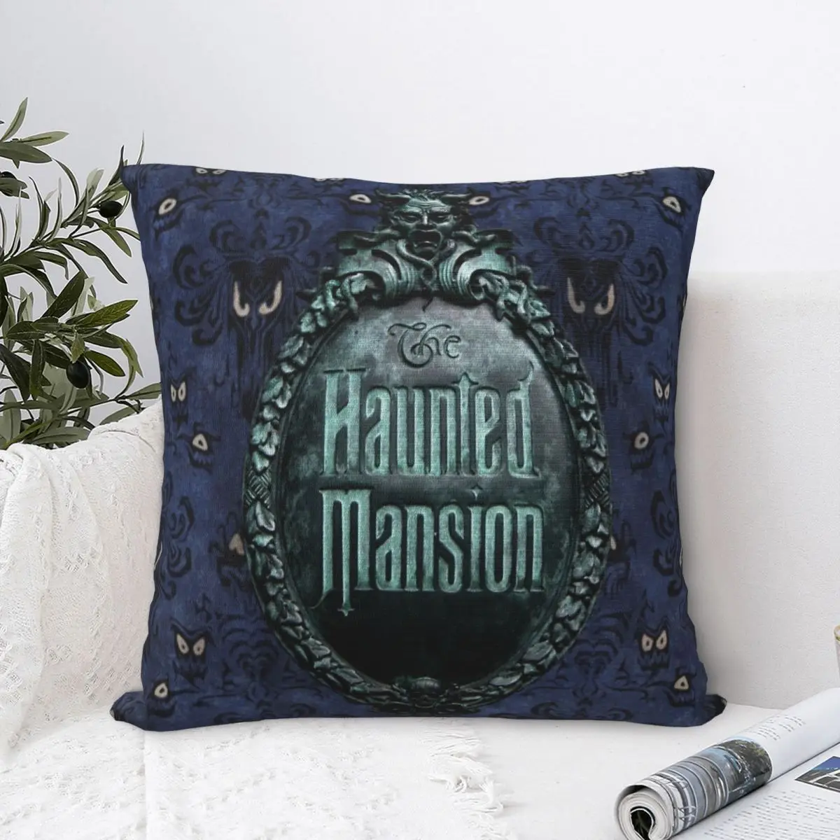 

Welcome Foolish Mortals Square Pillowcase Cushion Cover Decorative Pillow Case Polyester Throw Pillow cover For Home Bedroom