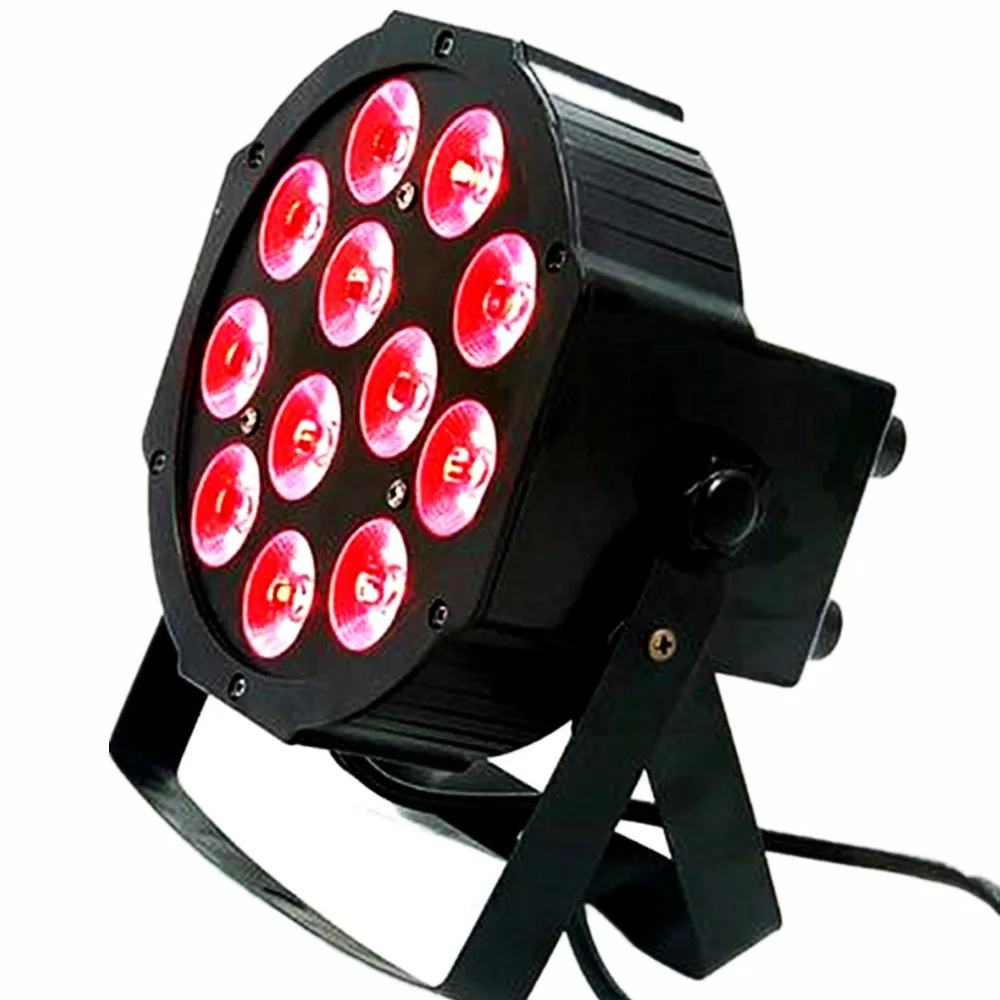 

12X12W Led Par Light RGBW Disco Wash Lights Equipment 8 Channels Dmx 512 Led Strobe Stage Lighting Disco Dj Bar