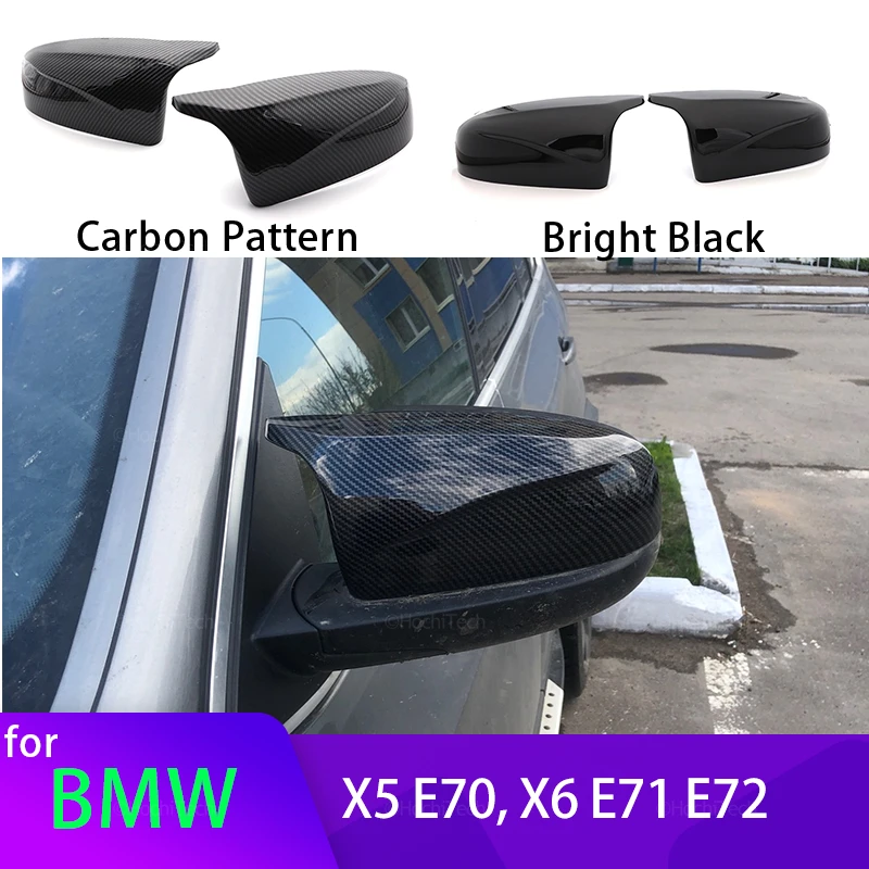 2pcs Carbon Fiber Look Glossy Black Rearview Side Mirror cover Caps Horn Shape for BMW X5 E70 X6 E71 2008-2013 accessories
2pcs Carbon Fiber Look Glossy Black Rearview Side Mirror cover Caps Horn Shape for BMW X5 E70 X6 E71 2008-2013 accessories