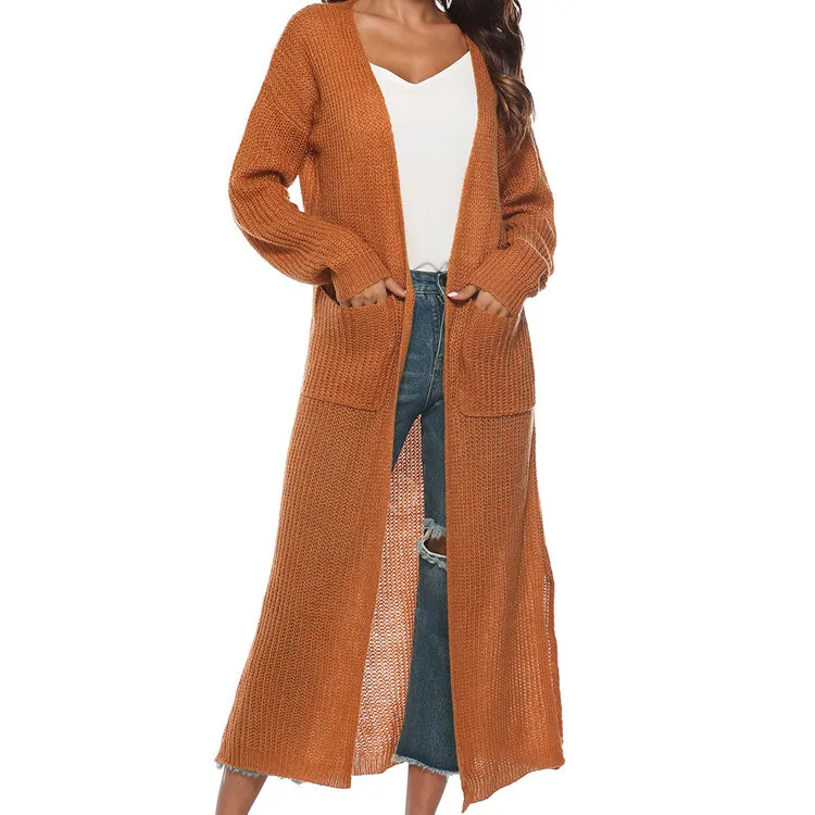 Spring and Summer New Women's Irregular Split Solid Color Pocket Thick Sweater Cardigan Long Coat Women's Clothing
Spring and Summer New Women's Irregular Split Solid Color Pocket Thick Sweater Cardigan Long Coat Women's Clothing