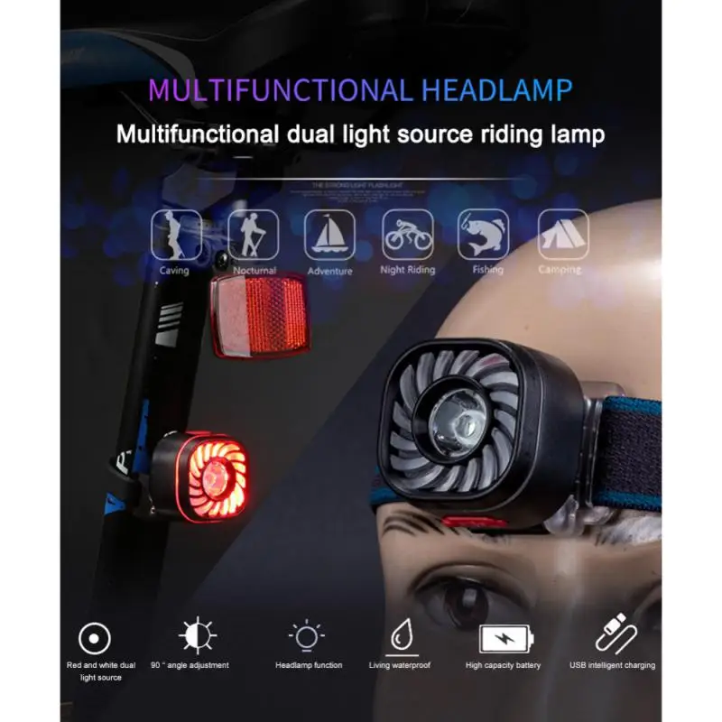 Multi-function Bicycle Headlight Sensor Stable Camping Equipment 400mah Battery Capacity Fishing Headlamp Safety Warning Lamp
Multi-function Bicycle Headlight Sensor Stable Camping Equipment 400mah Battery Capacity Fishing Headlamp Safety Warning Lamp
