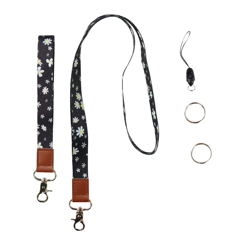 2 Pieces New Flower Durable ID Card Badge Holder High Quality Lanyard Rotatable Buckle Key Ring Key Chains
2 Pieces New Flower Durable ID Card Badge Holder High Quality Lanyard Rotatable Buckle Key Ring Key Chains