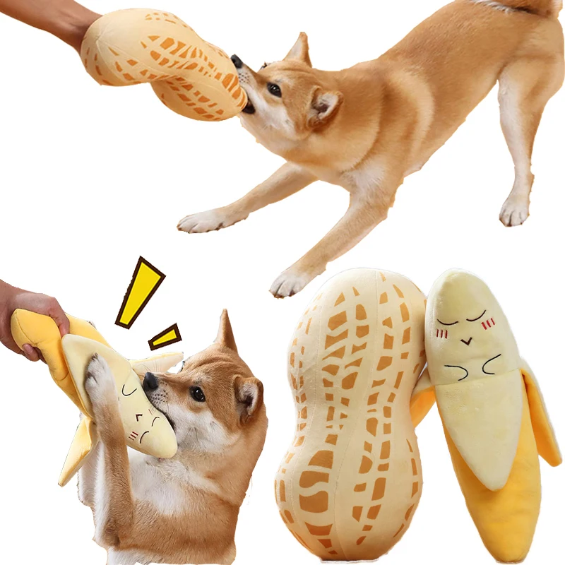 Plush Peanuts Bananas Sound Pet Toy Squeak Dog Toy Cleaning Tooth Dog Chew Rope Chew Toys for Small Medium Dogs Interactive Toy
Plush Peanuts Bananas Sound Pet Toy Squeak Dog Toy Cleaning Tooth Dog Chew Rope Chew Toys for Small Medium Dogs Interactive Toy