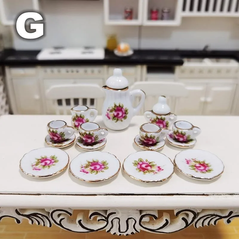 15 шт./комплект, миниатюрная посуда для кукольного домика 1:12, фарфоровая керамическая чайная чашка, чайник, чашка, тарелка, кукольный домик, кухонная мебель, игрушки
15 шт./комплект, миниатюрная посуда для кукольного домика 1:12, фарфоровая керамическая чайная чашка, чайник, чашка, тарелка, кукольный домик, кухонная мебель, игрушки