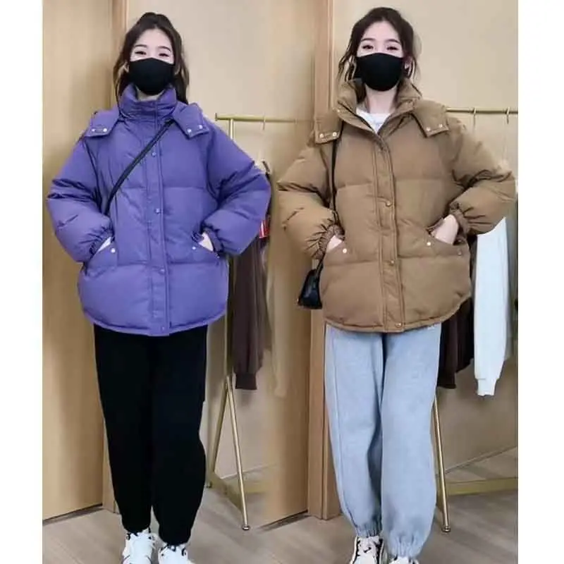 New Hooded Down Winter Jacket Solid Color Cotton Padded Short Parkas Women Thickening Keep Warm Winter Coat Female Outerwear T98
New Hooded Down Winter Jacket Solid Color Cotton Padded Short Parkas Women Thickening Keep Warm Winter Coat Female Outerwear T98