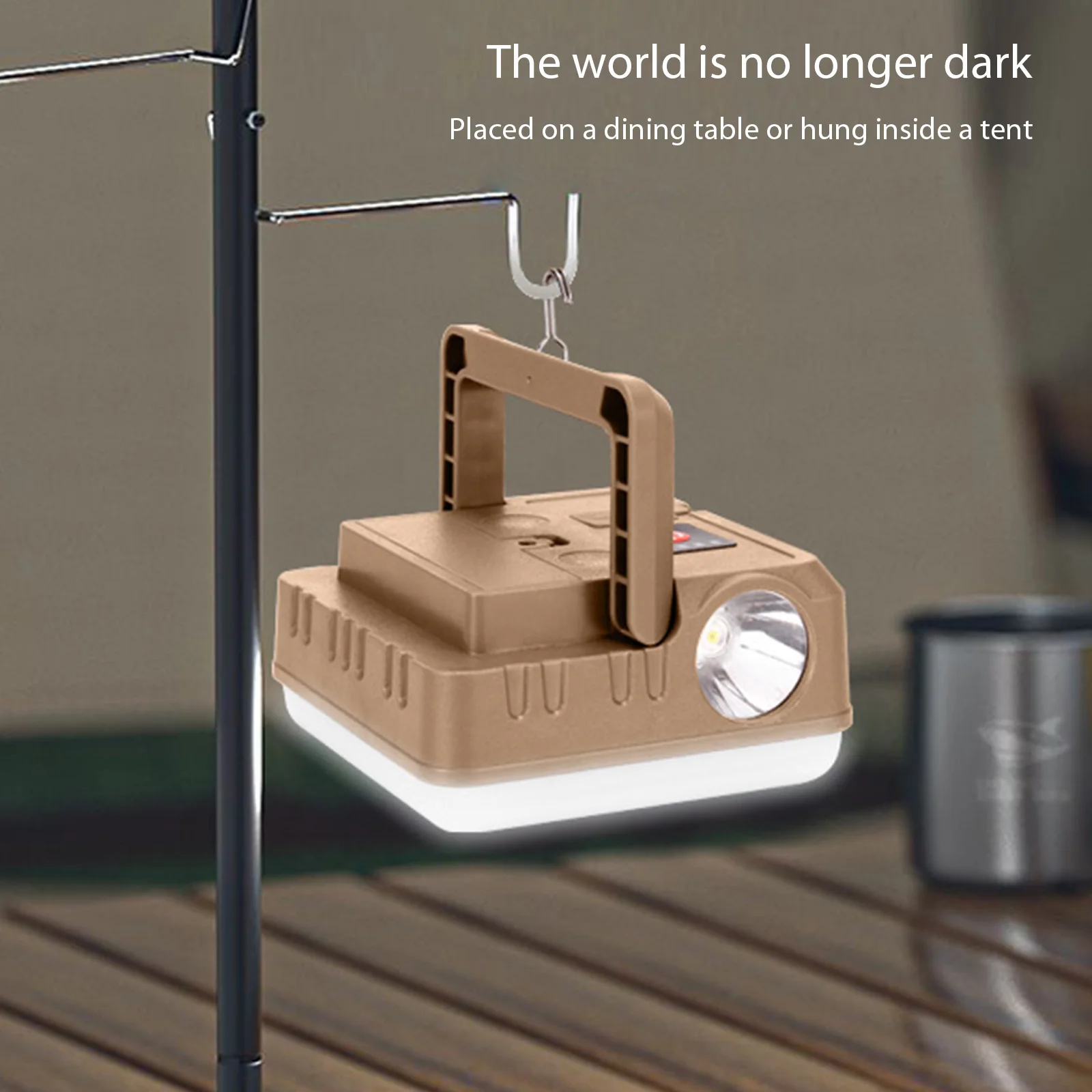 

1200mAh Rechargeable Camping Lantern Portable Outdoor Camp Light Magnet Emergency Light Hanging Tent Bulb Powerful Work Lamp