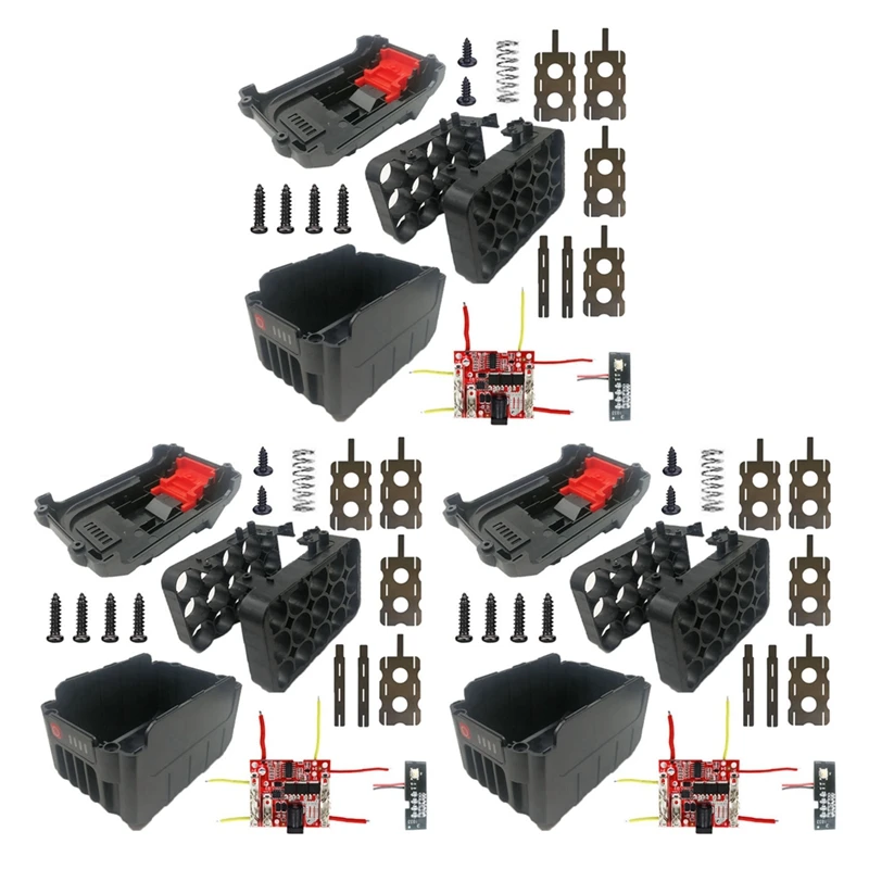 3X Li-Ion Battery Case Circuit Board PCB For Lomvum Zhipu Hongsong Jingmi No Original Makita 18V Lithium Battery,15 Hole
3X Li-Ion Battery Case Circuit Board PCB For Lomvum Zhipu Hongsong Jingmi No Original Makita 18V Lithium Battery,15 Hole