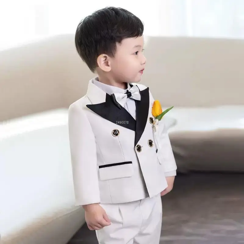 Children White Wedding Suit Prince Kids Jacket Pants Photograph Suit Flower Boys Tuxedo Dress Baby 1 Year Birthday Dress Costume
Children White Wedding Suit Prince Kids Jacket Pants Photograph Suit Flower Boys Tuxedo Dress Baby 1 Year Birthday Dress Costume