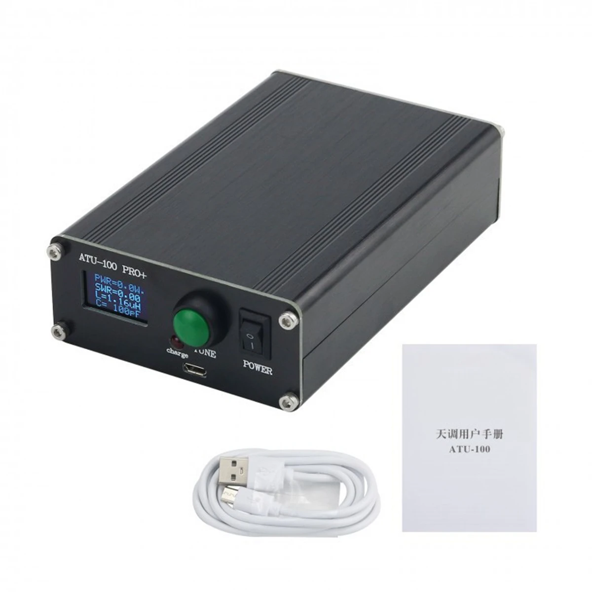 ATU-100 Pro+ 7X7 1.8-55Mhz Auto Antenna Tuner 0.96 Inch OLED Display 120W Rechargeable Shortwave Antenna Tuner
ATU-100 Pro+ 7X7 1.8-55Mhz Auto Antenna Tuner 0.96 Inch OLED Display 120W Rechargeable Shortwave Antenna Tuner