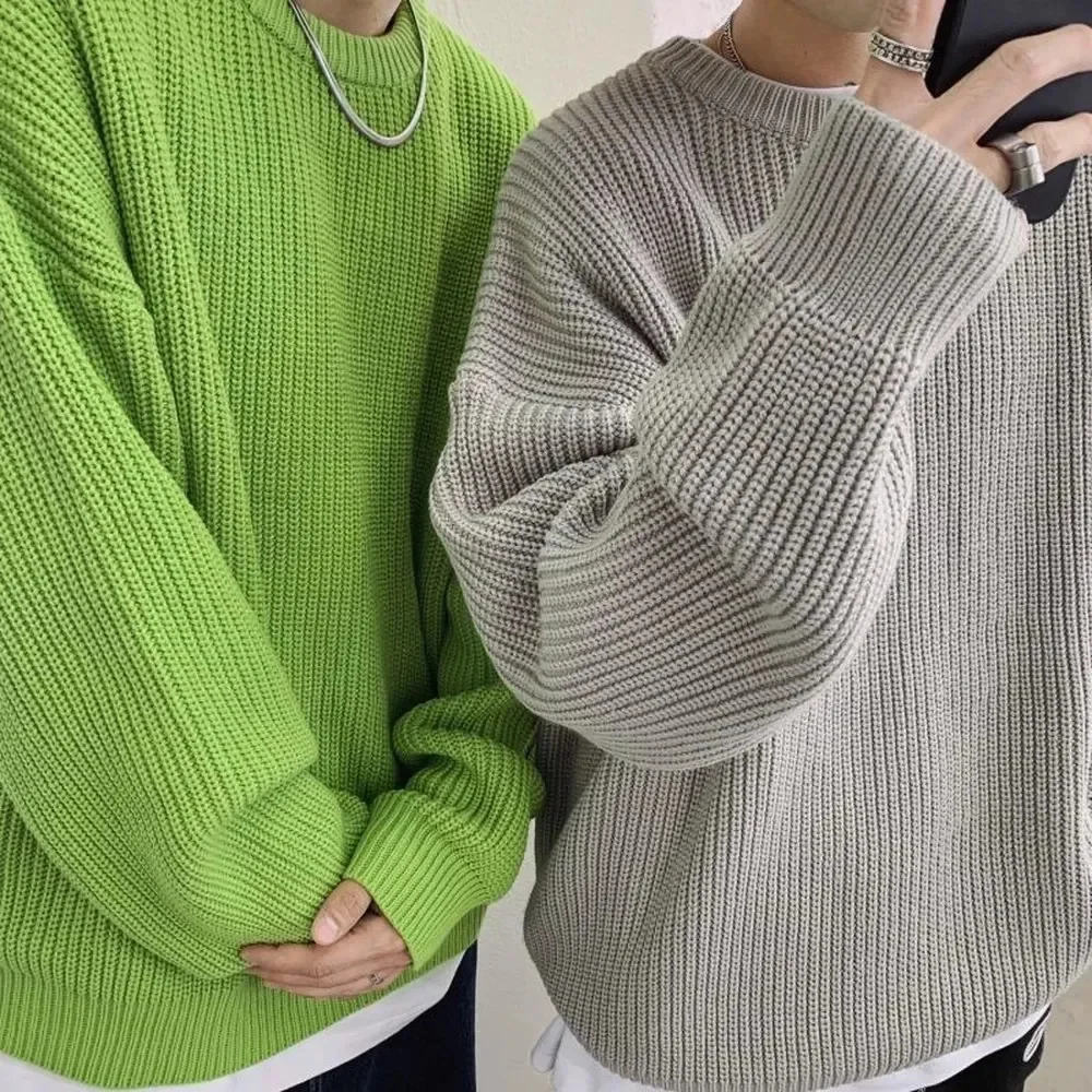 Sweaters Men Crewneck Pure Cor Knitted Sweaters Autumn Winter Casual over Streetwear Basic Cor Sweater Jumper Male
Sweaters Men Crewneck Pure Cor Knitted Sweaters Autumn Winter Casual over Streetwear Basic Cor Sweater Jumper Male
