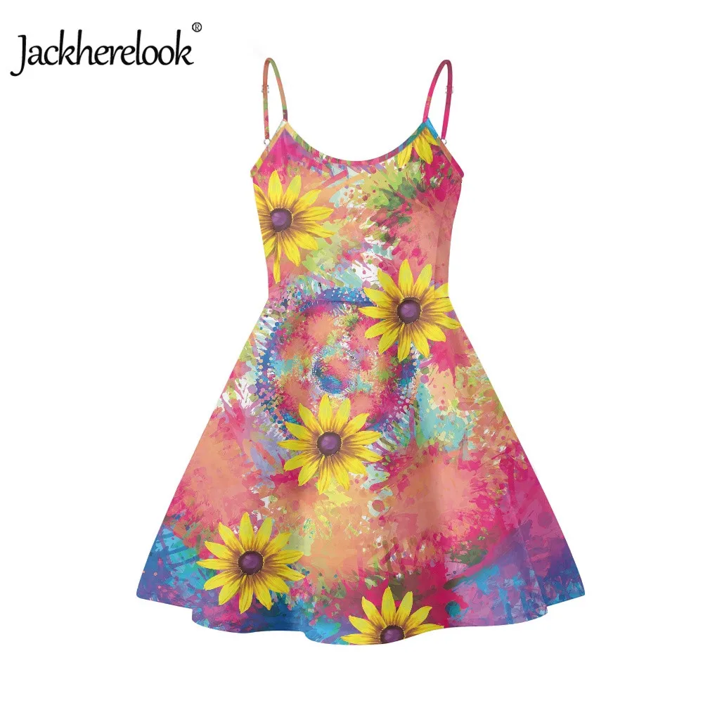 Jackherelook Daisy Tie-dye Elements Pattern Slip Dresses Sleeveless for Women Ladies Halter Dress Sexy Backless Beach Dresses
Jackherelook Daisy Tie-dye Elements Pattern Slip Dresses Sleeveless for Women Ladies Halter Dress Sexy Backless Beach Dresses