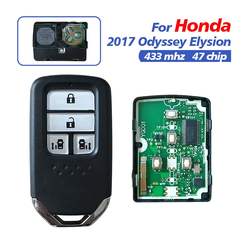 Aftermarket 4 Button 433mhz Smart Car key For 2017 H-onda Odyssey Elysion Remote CN003065 With 47 Chips programming car keys
Aftermarket 4 Button 433mhz Smart Car key For 2017 H-onda Odyssey Elysion Remote CN003065 With 47 Chips programming car keys