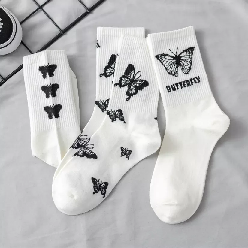 Socks Woman Funny Butterfly Middle Tube Harajuku Japanese Long Socks Socks for Men Cycling Socks Woman Trending
Socks Woman Funny Butterfly Middle Tube Harajuku Japanese Long Socks Socks for Men Cycling Socks Woman Trending