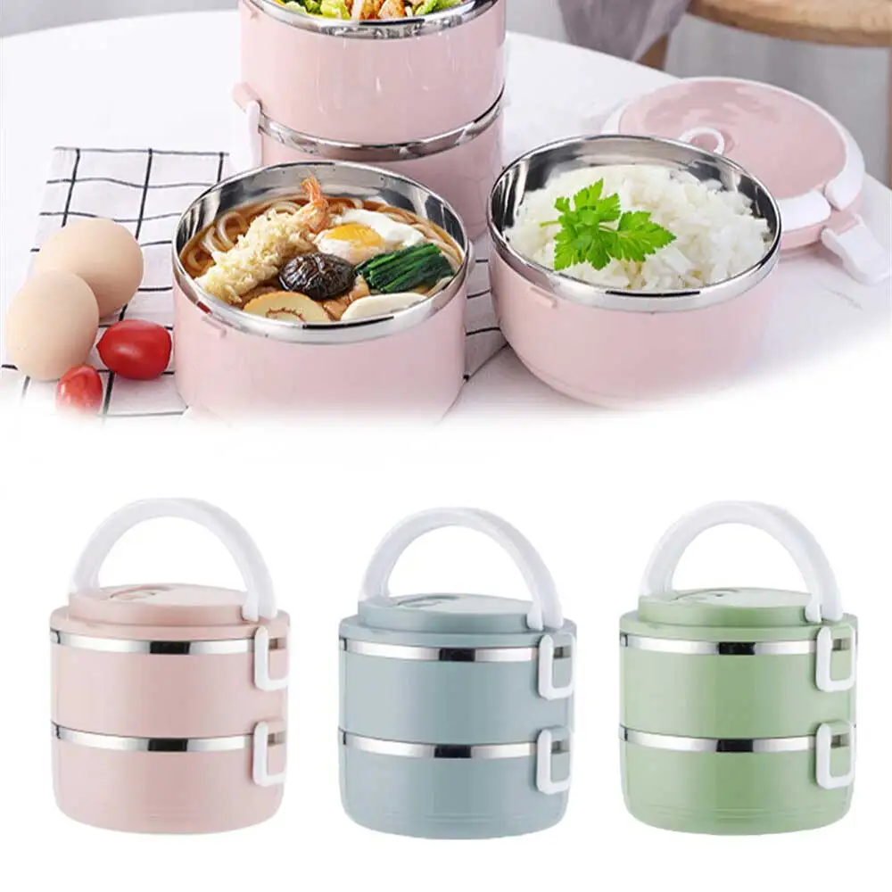 2Layer Stainless Steel Lunch Box Food Portable Stackable Thermal Lunchbox Picnic Office Kids Workers School Bento
2Layer Stainless Steel Lunch Box Food Portable Stackable Thermal Lunchbox Picnic Office Kids Workers School Bento