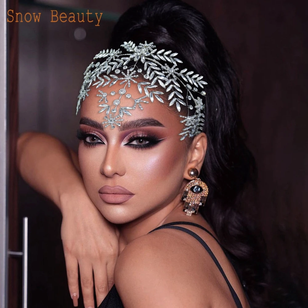 DZ029 Luxury Wedding Hair Accessories Party Jewelry Tiara for Women Silver Bridal Crowns Crystal Leaf Wedding Forehead Band
DZ029 Luxury Wedding Hair Accessories Party Jewelry Tiara for Women Silver Bridal Crowns Crystal Leaf Wedding Forehead Band