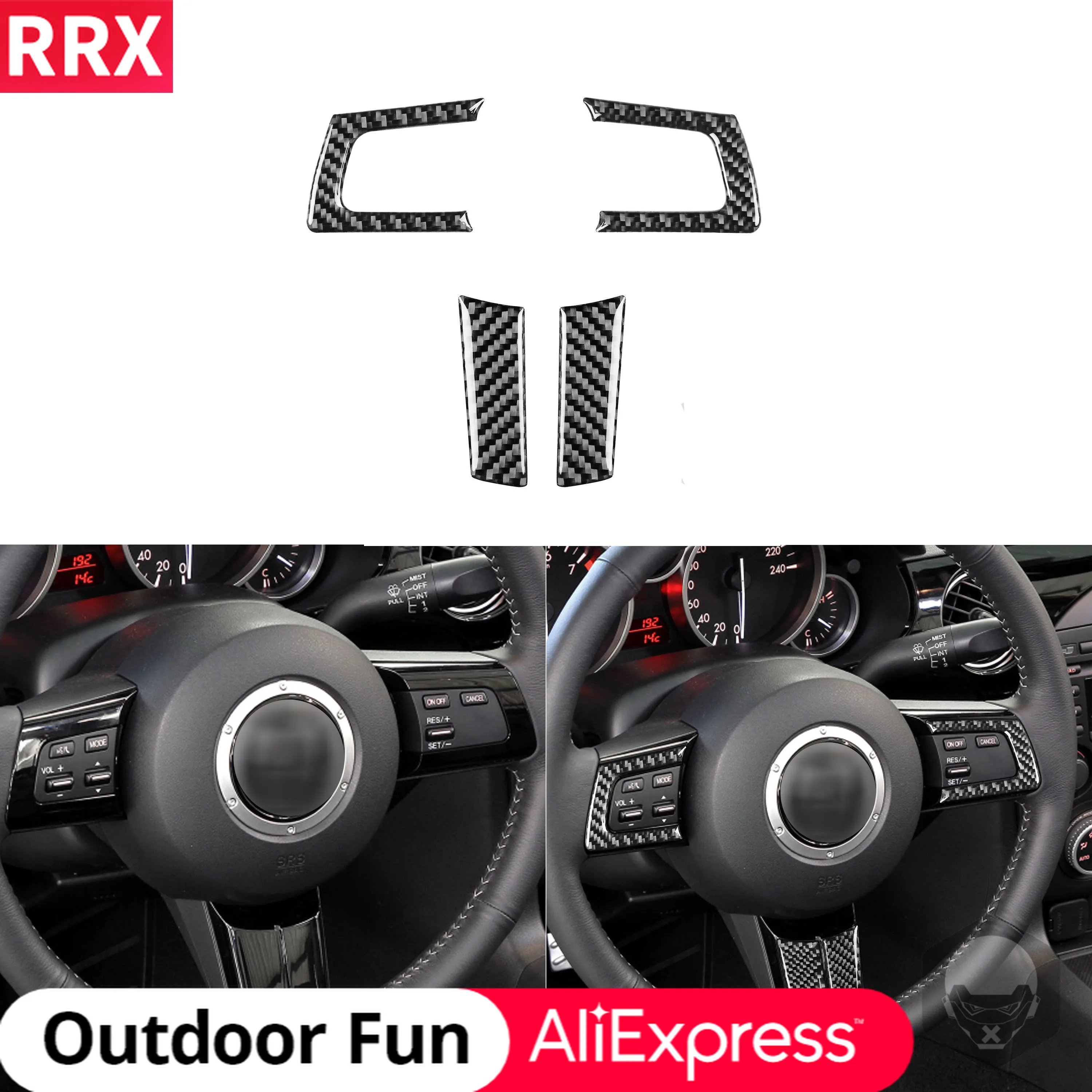 RRX Carbon Fiber Interiors Steering Wheel Cover Trim Stickers for Mazda MX-5 Miata MX5 NC 2009 2010 2011 2012 2013 2014 2015
RRX Carbon Fiber Interiors Steering Wheel Cover Trim Stickers for Mazda MX-5 Miata MX5 NC 2009 2010 2011 2012 2013 2014 2015