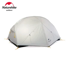 Naturehike Mongar 2 Tent 2 Person Camping Tent Ultralight 20D Nylon Backpacking Waterproof Tent Beach Outdoor Hiking Travel Tent