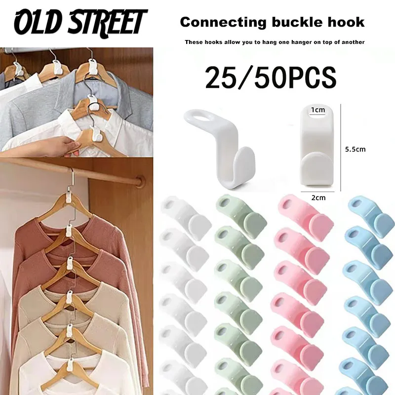 25/50PCS Mini Clothes Hanger for Closet Connector Hooks Cascading Plastic Wardrobe Coat Organizer Rack Holder Space Saving
25/50PCS Mini Clothes Hanger for Closet Connector Hooks Cascading Plastic Wardrobe Coat Organizer Rack Holder Space Saving