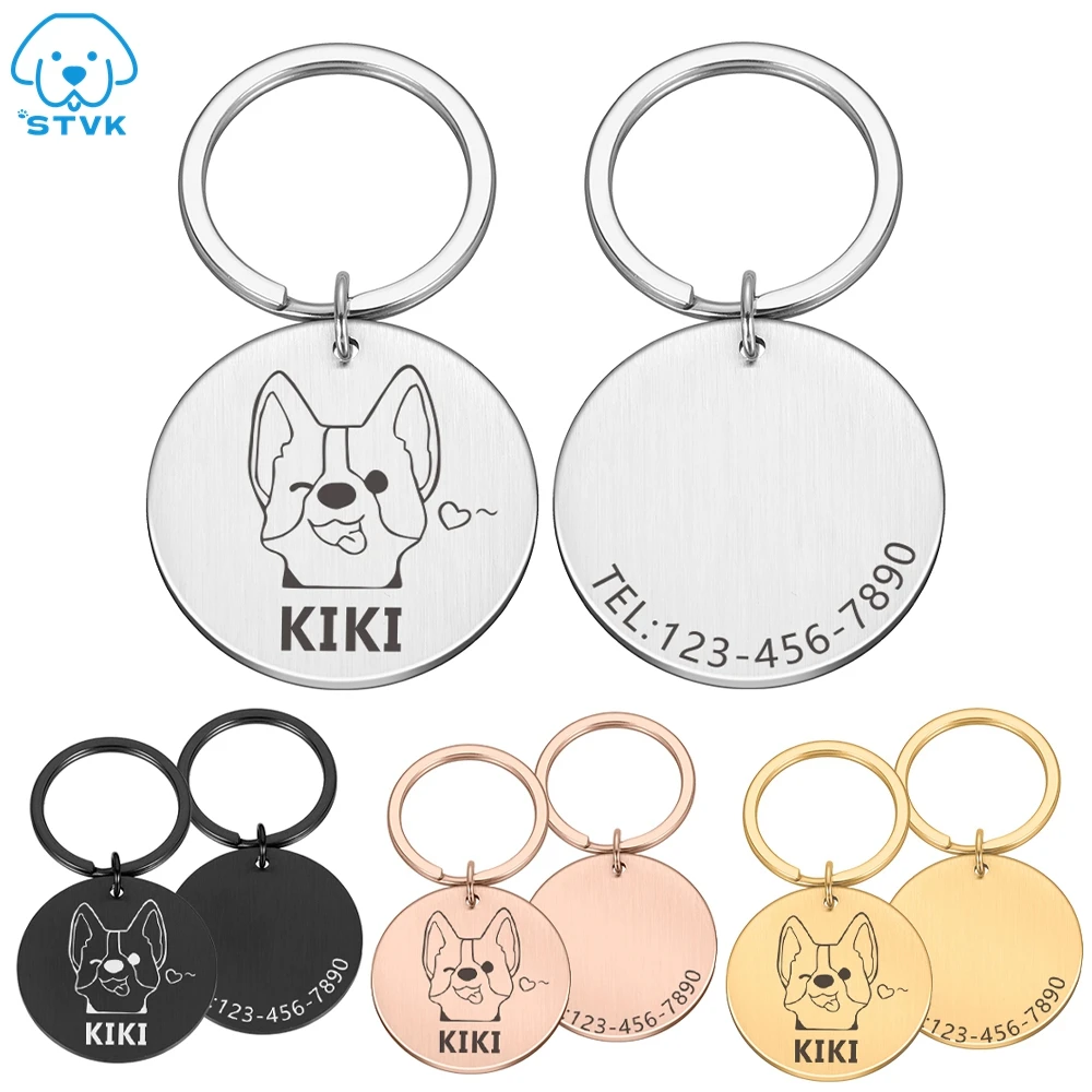 Personalized Dog ID Tags Engraved Metal Tag for Small Dogs Name Collar for Pet Customized Name Puppy ID Collars Accessories
Personalized Dog ID Tags Engraved Metal Tag for Small Dogs Name Collar for Pet Customized Name Puppy ID Collars Accessories