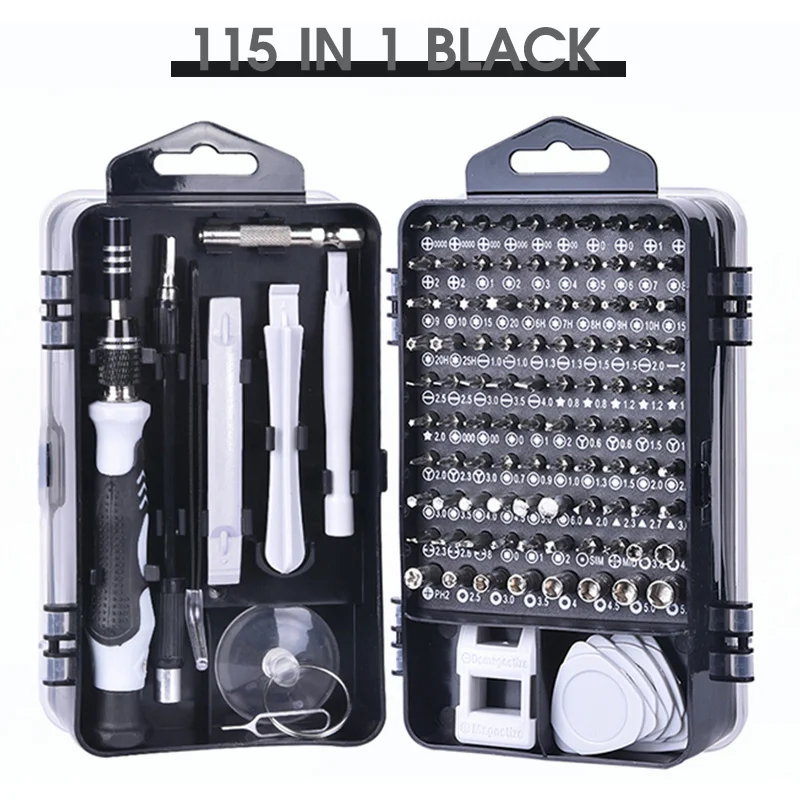 SUGAW 115 IN 1 Torx Screwdriver Bits Set Precision Pz2 Bit PC Glasses Phone Watch Repair Screwdriver Hand Tools
SUGAW 115 IN 1 Torx Screwdriver Bits Set Precision Pz2 Bit PC Glasses Phone Watch Repair Screwdriver Hand Tools