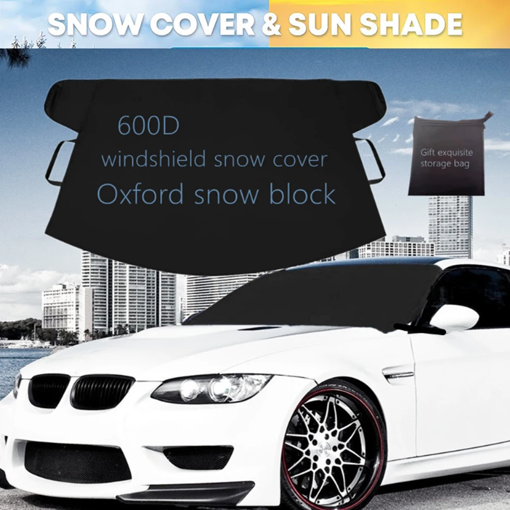 Car Snow Shield Front Windshield Snow Cover 600D Oxford Durable Snow Ice Frost Sunshade Cover Windowscreen Protector Snow Block
Car Snow Shield Front Windshield Snow Cover 600D Oxford Durable Snow Ice Frost Sunshade Cover Windowscreen Protector Snow Block