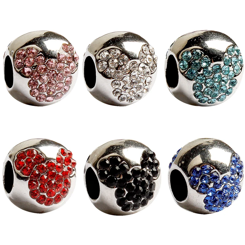 Fit Original Pan Charms Bracelet Women Men Disney Colors Full Crystal CZ Minnie Outline Mickey Mouse Beads For Bijoux Making DIY
Fit Original Pan Charms Bracelet Women Men Disney Colors Full Crystal CZ Minnie Outline Mickey Mouse Beads For Bijoux Making DIY