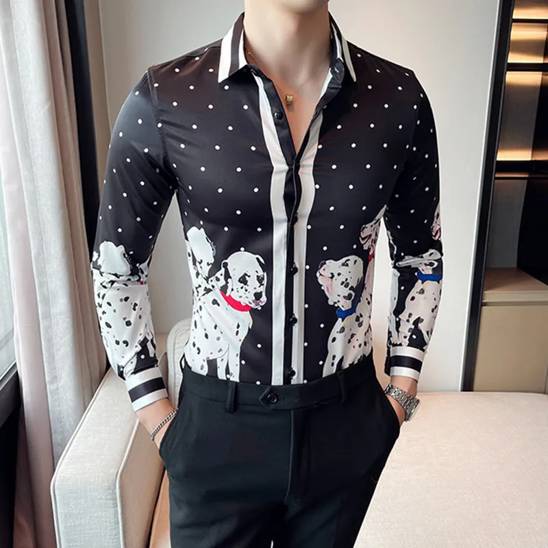 High Quality Men Floral Shirt 2022 New Long-Sleeved Tuxedo Slim Shirt Fashion Mens Designer Printed Shirt Camisa Masculina
High Quality Men Floral Shirt 2022 New Long-Sleeved Tuxedo Slim Shirt Fashion Mens Designer Printed Shirt Camisa Masculina