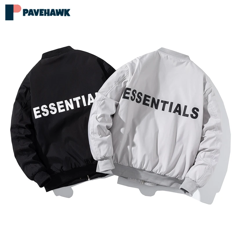 

Autumn/Winter Jackets Men Women ESSENTIALS New Letter Printing Brand High-quality Unisex Baseball Jacket Patchwork Bomber Coat