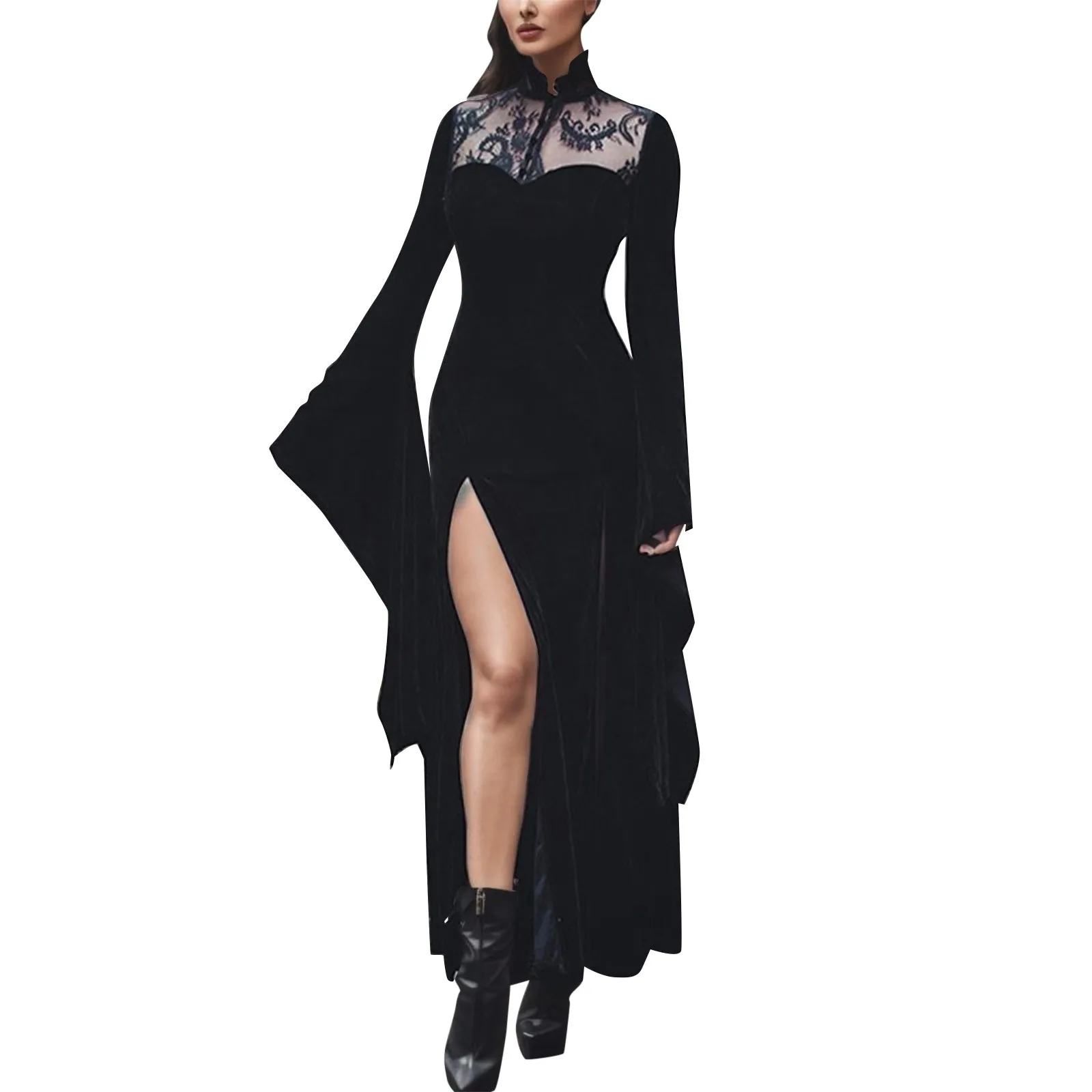 Halloween Gothic Women Dress Long Sleeve High Waist Dresses 2023 New Goth Aesthetic 90s Egirl Sexy Slim Party Club Dress
Halloween Gothic Women Dress Long Sleeve High Waist Dresses 2023 New Goth Aesthetic 90s Egirl Sexy Slim Party Club Dress