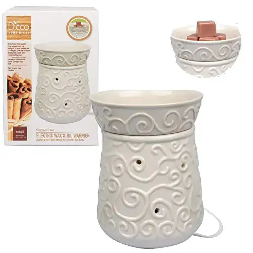 Electric Candle Warmer, Wax & Tart Warmer for Indoor Outdoor Decor, Includes 4 Wax Cubes and Halogen Bulb(4.5"x4.5"x6")- Freshen
Electric Candle Warmer, Wax & Tart Warmer for Indoor Outdoor Decor, Includes 4 Wax Cubes and Halogen Bulb(4.5"x4.5"x6")- Freshen
