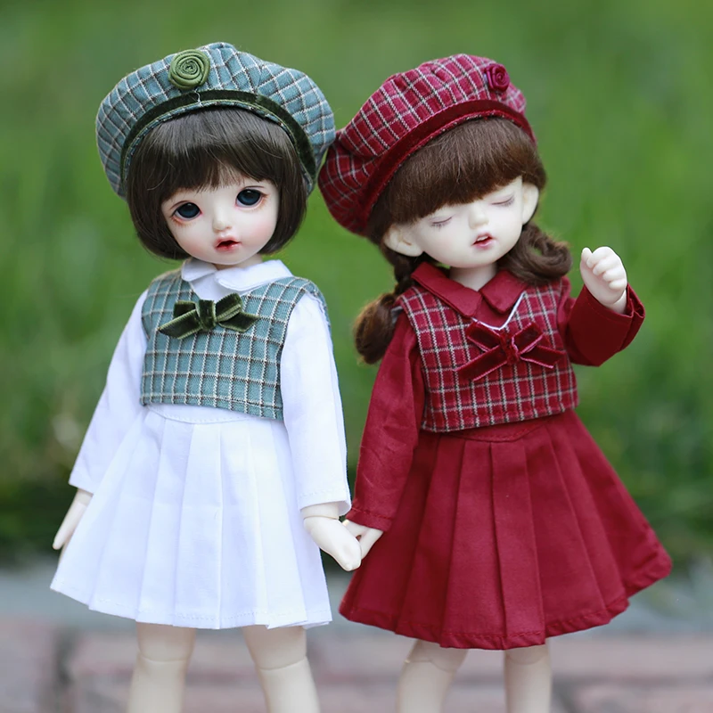 BJD doll dress Clothes for 1/6 bjd yosd plaid vest uniform dress suit doll clothes accessories
BJD doll dress Clothes for 1/6 bjd yosd plaid vest uniform dress suit doll clothes accessories