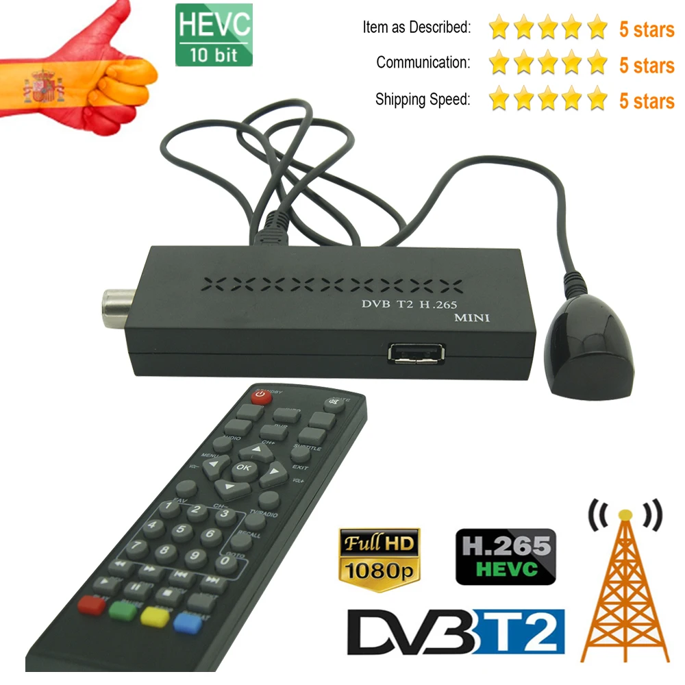 Haohsat DVB T2 MINI Satellite Decoder DVB-T2 Europe Italy WIFI Digital Decoder Hevc 10Bit H.265 Digital Satellite Receiver
Haohsat DVB T2 MINI Satellite Decoder DVB-T2 Europe Italy WIFI Digital Decoder Hevc 10Bit H.265 Digital Satellite Receiver