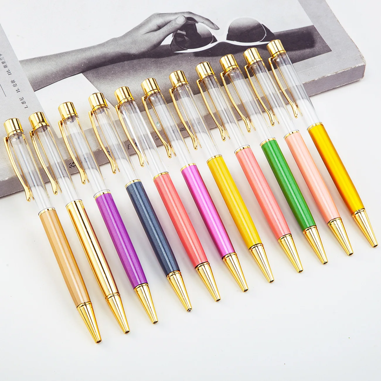 Crystal Ballpoint Pen Empty Tube Luxury Smooth Writing Metal Ballpoint Pen for Student Teacher Business Stationery Office
Crystal Ballpoint Pen Empty Tube Luxury Smooth Writing Metal Ballpoint Pen for Student Teacher Business Stationery Office