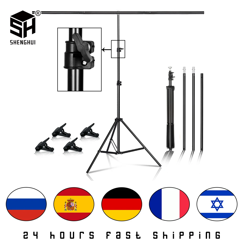 T-shape Metal Backdrop Background Stand Frame Support Multiple Sizes For Photography Photo Studio Video Cromakey Green Screen 
T-shape Metal Backdrop Background Stand Frame Support Multiple Sizes For Photography Photo Studio Video Cromakey Green Screen