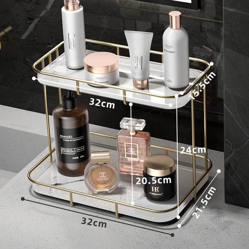 Fashion Make Up Container Box Makeup Finishing Rack Organizer Holder Makeup Storage Shelf Tray 2 Tiers Tray For Dressing Table
Fashion Make Up Container Box Makeup Finishing Rack Organizer Holder Makeup Storage Shelf Tray 2 Tiers Tray For Dressing Table