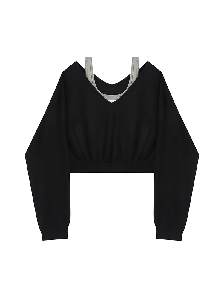 Woman Sweatshirt Fashion Female Chic Loose Casual Streetwear Patchwork Hoodies Y2K Fake Two Pieces Long Sleeve Top
Woman Sweatshirt Fashion Female Chic Loose Casual Streetwear Patchwork Hoodies Y2K Fake Two Pieces Long Sleeve Top