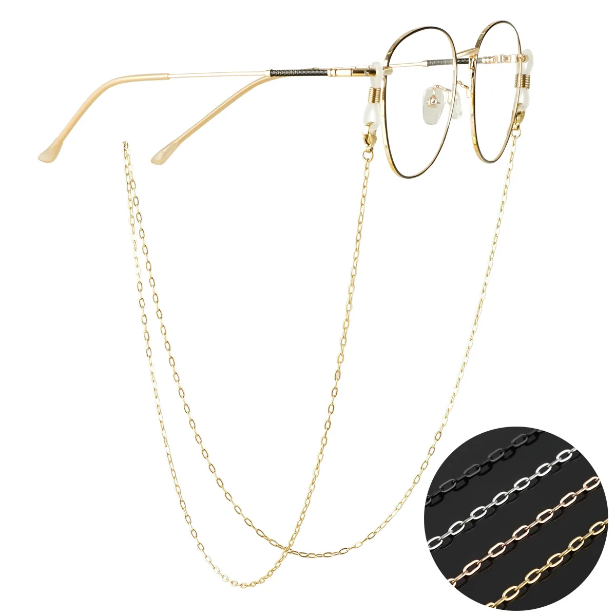 New Glasses Chain for Women Hanging Neck Sun Eye Chain Senior Sense Mask Headset Sunglasses Hanging Rope Chain for Men Wholesale
New Glasses Chain for Women Hanging Neck Sun Eye Chain Senior Sense Mask Headset Sunglasses Hanging Rope Chain for Men Wholesale