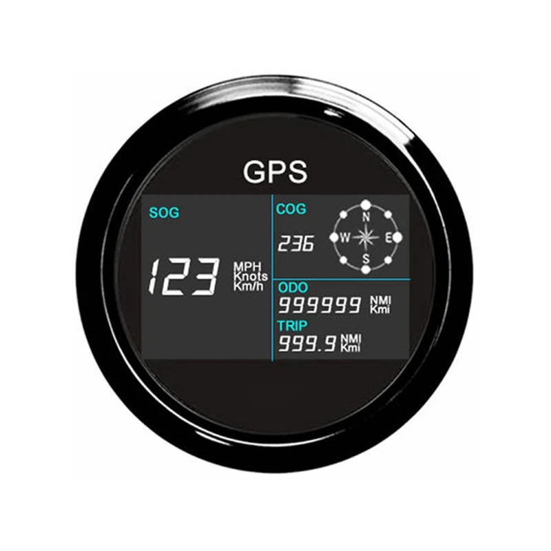 85Mm GPS Speedometer With 7 Color Backlight LCD Display Odometer Adjustable Mileage Trip Counter 12V 24V
85Mm GPS Speedometer With 7 Color Backlight LCD Display Odometer Adjustable Mileage Trip Counter 12V 24V