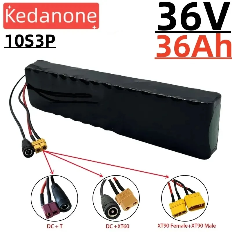 Paquete de batería de iones de litio 10S3P, 36V, 36Ah, 18650, 350W, 500W, para bicicleta eléctrica de alta potencia, Scooter, mo
Paquete de batería de iones de litio 10S3P, 36V, 36Ah, 18650, 350W, 500W, para bicicleta eléctrica de alta potencia, Scooter, mo