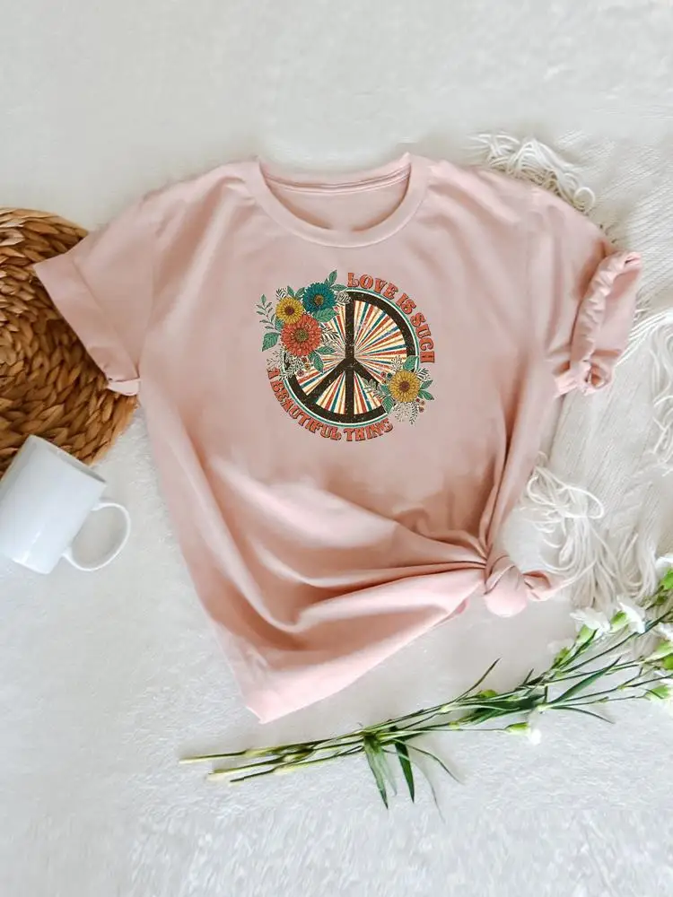 Peace Flower Trend Cute 90s Clothing T-shirts Women Short Sleeve Fashion Summer Cartoon Shirt Female Graphic Tee Print T Top
Peace Flower Trend Cute 90s Clothing T-shirts Women Short Sleeve Fashion Summer Cartoon Shirt Female Graphic Tee Print T Top