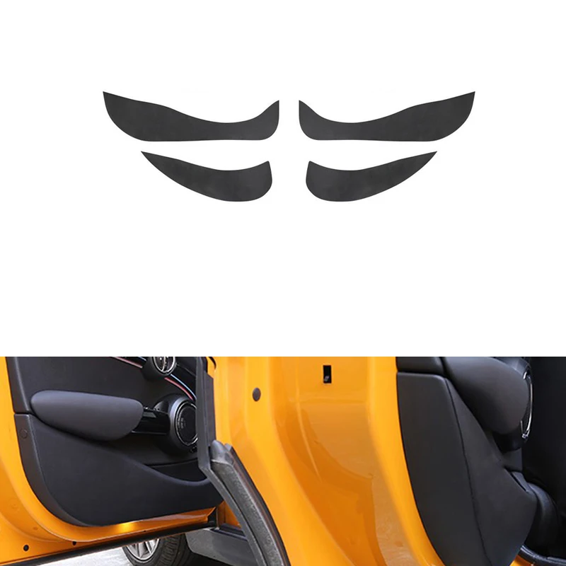 Дверной коврик из черной искусственной кожи для Mini Cooper F55 
Дверной коврик из черной искусственной кожи для Mini Cooper F55