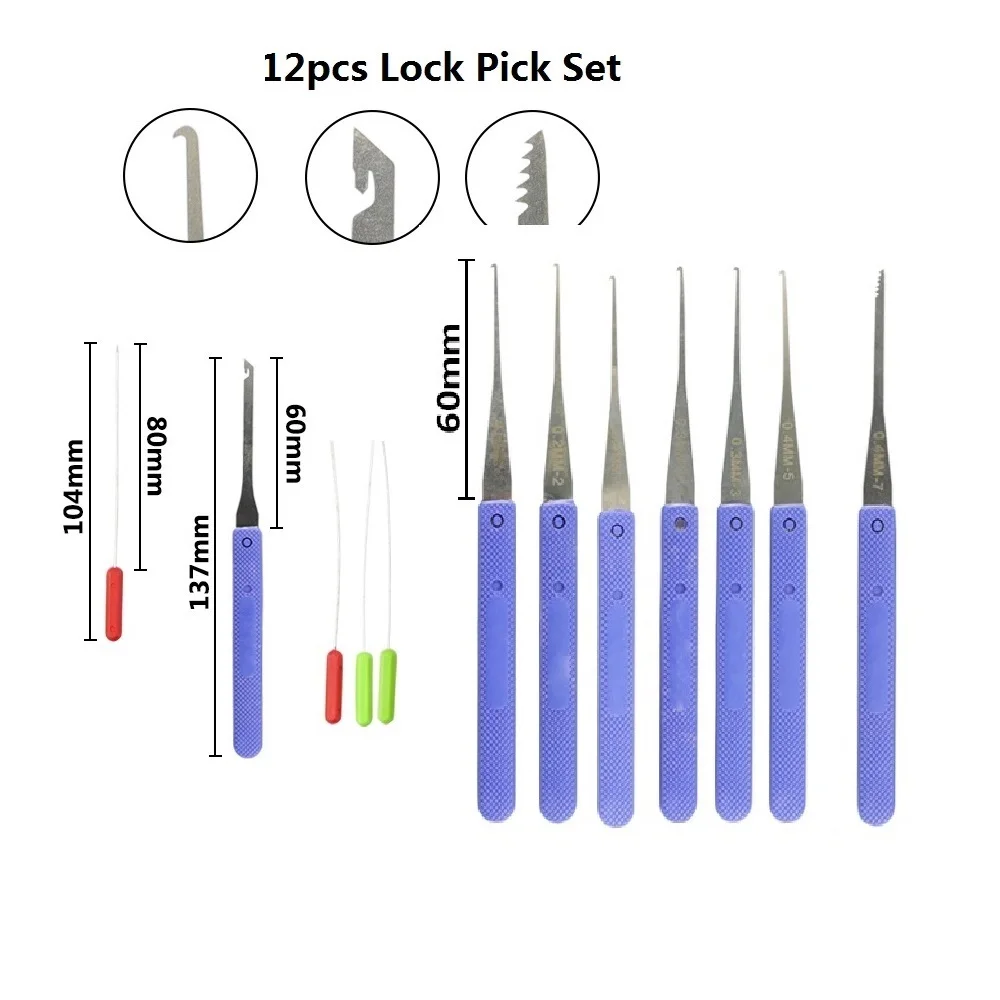 12 PCS Professional tool extractor. Broken Key Extractor set. Locksmith tools
12 PCS Professional tool extractor. Broken Key Extractor set. Locksmith tools