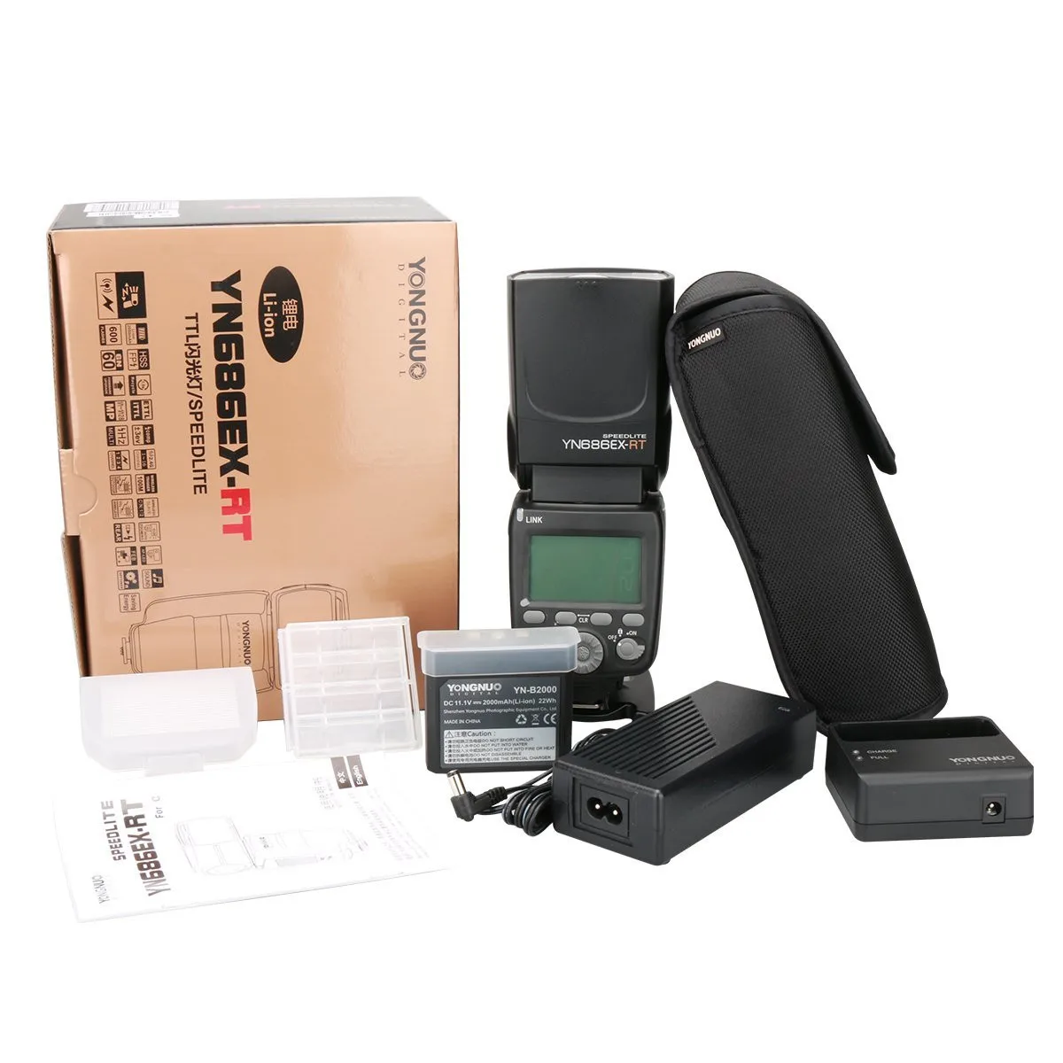 Yongnuo YN686EX-RT 2000mAh Li-ion Battery Speedlite GN60 2.4G Wireless HSS 1/8000s TTL/M/MULTI Flash Light YN686 for Canon DSLR
Yongnuo YN686EX-RT 2000mAh Li-ion Battery Speedlite GN60 2.4G Wireless HSS 1/8000s TTL/M/MULTI Flash Light YN686 for Canon DSLR