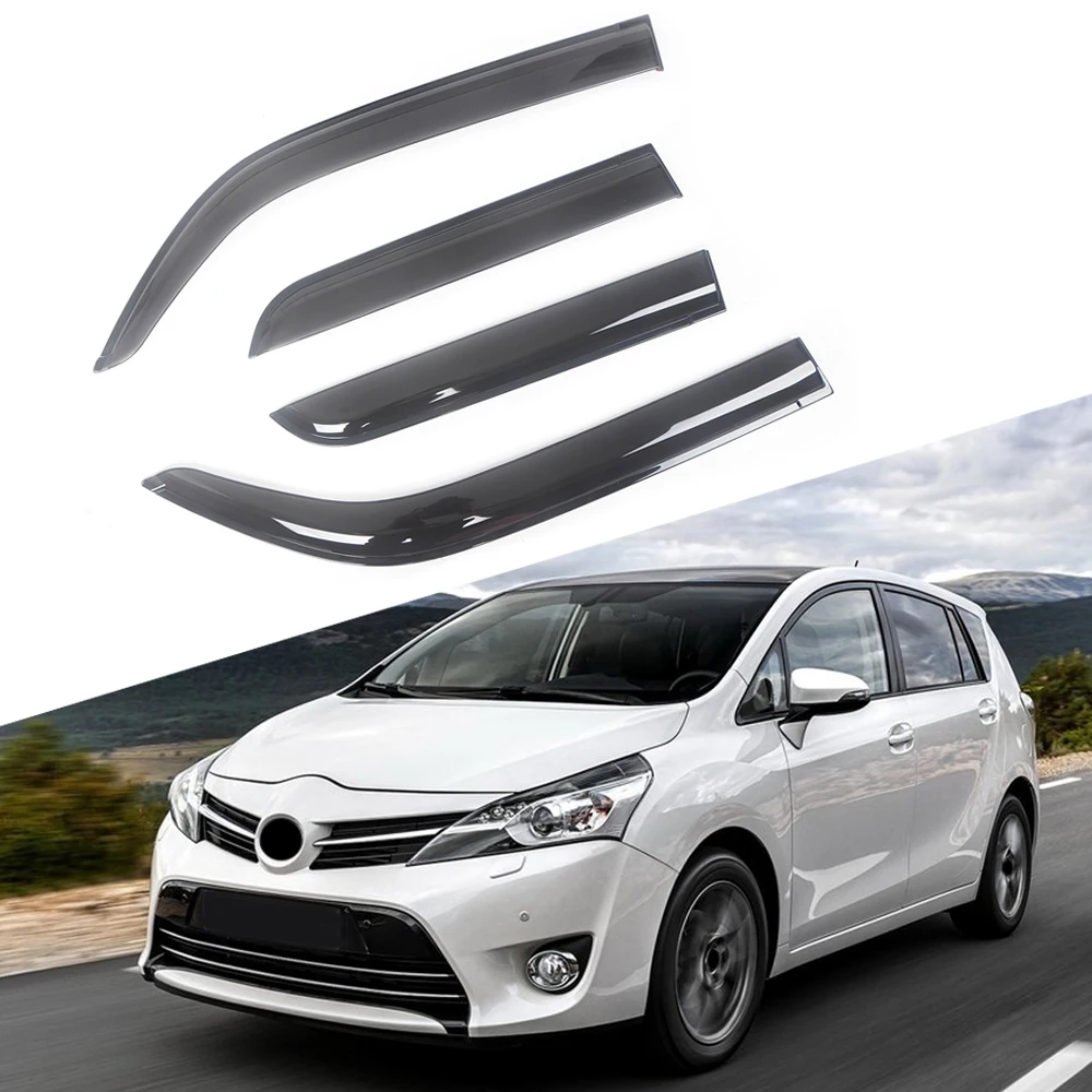 For Toyota Verso 2001-2017 5Doors Auto Black Tinted Car Side Window Visor Guard Vent Awnings Shelters Rain Guard Door Ventvisor 
For Toyota Verso 2001-2017 5Doors Auto Black Tinted Car Side Window Visor Guard Vent Awnings Shelters Rain Guard Door Ventvisor