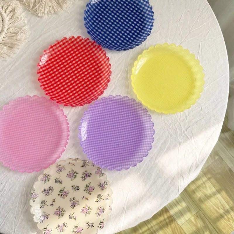 Plastic Dessert Tray Acrylic Cake Dish Grid Pattern Spork Floral Plates Decorative Wedding Party Birthday Fruit Plate Spoon Fork
Plastic Dessert Tray Acrylic Cake Dish Grid Pattern Spork Floral Plates Decorative Wedding Party Birthday Fruit Plate Spoon Fork