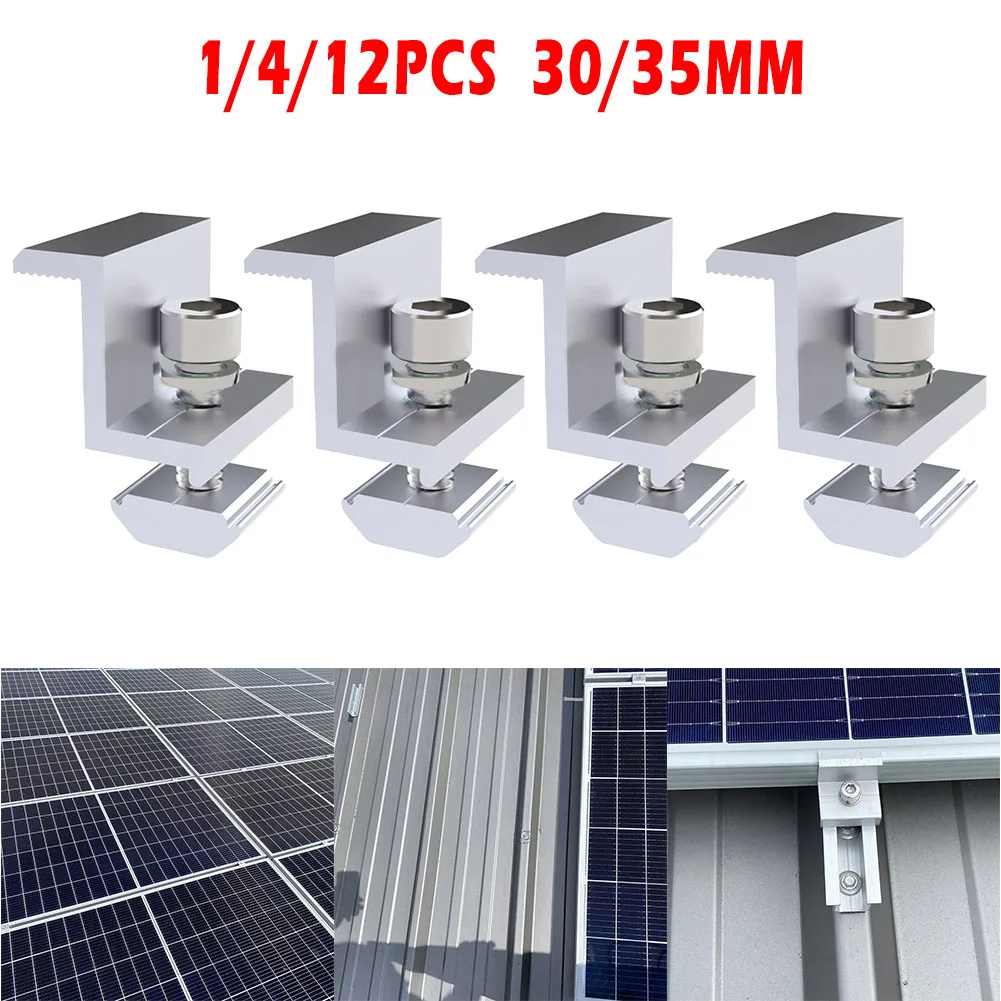 Solar Panel Mounting Fixing Clamp Adjustable Aluminum Photovoltaic Bracket End & Mid Clamp Solar Panel Accessories
Solar Panel Mounting Fixing Clamp Adjustable Aluminum Photovoltaic Bracket End & Mid Clamp Solar Panel Accessories