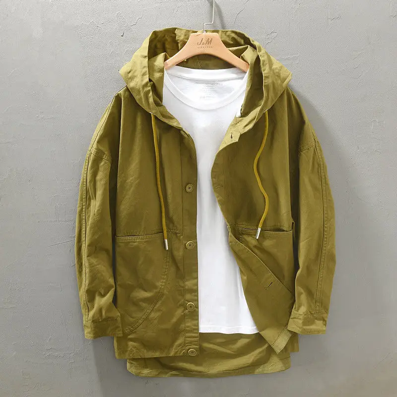 2022 Spring And Autumn New Drawstring Hooded Casual Windbreaker Women's Loose Cotton Coat
2022 Spring And Autumn New Drawstring Hooded Casual Windbreaker Women's Loose Cotton Coat